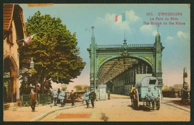 Bridge on the Rhine in Strasbourg